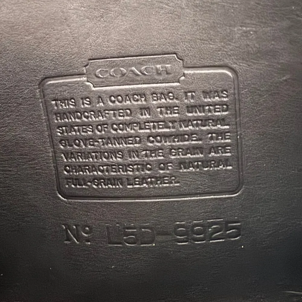 Vintage Coach 9925 Carnival Black Leather Crossbody Shoulder Bag 90s - Picture 6 of 10